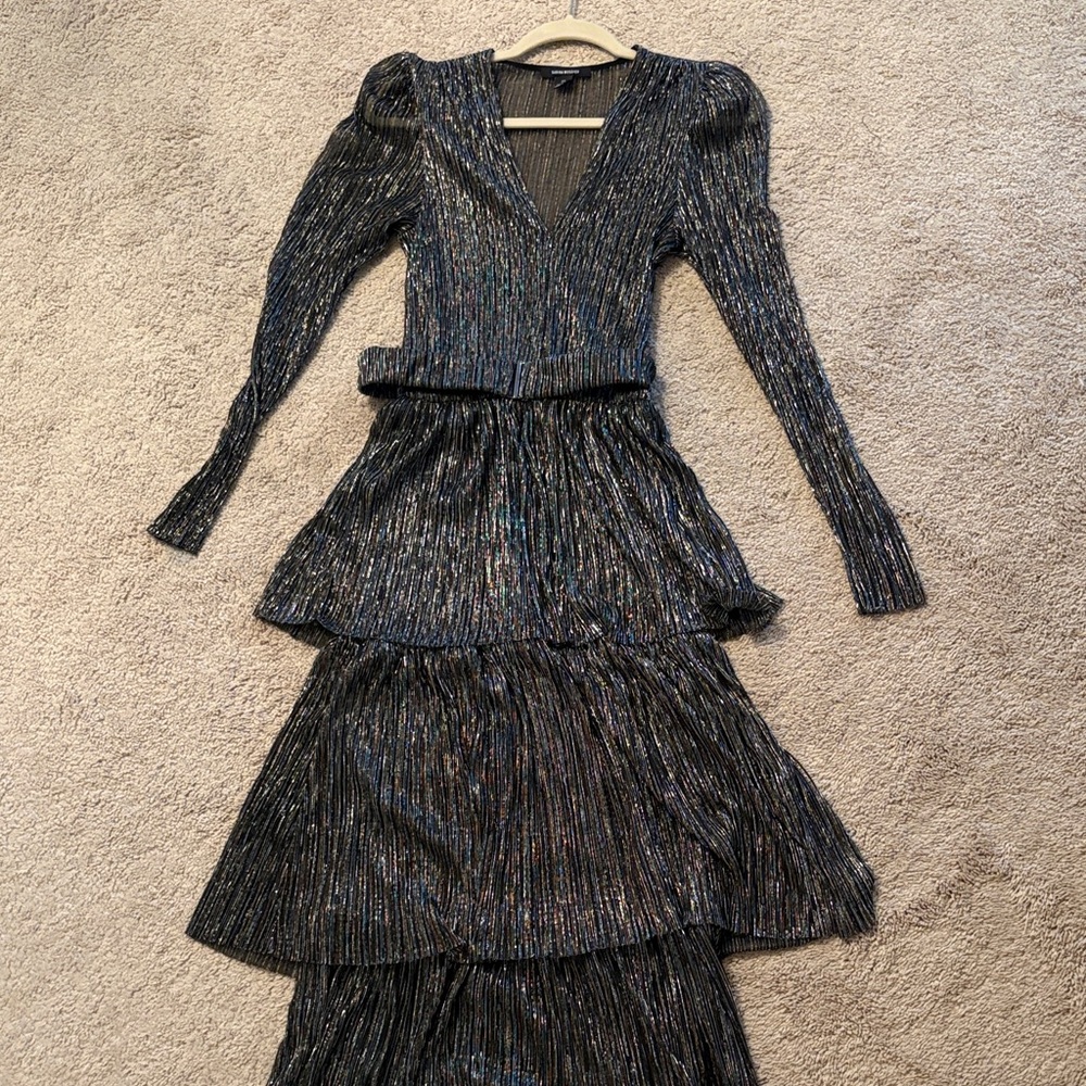 Sabina Musayev Metallic Dress